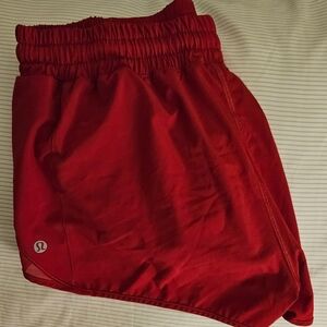 Lululemon Red Hotty Hot 2.5" Shorts